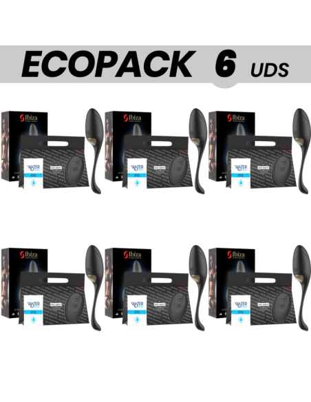 ECOPACK 6 UNITS - IBIZA REMOTE CONTROL EGG VIBRATOR
