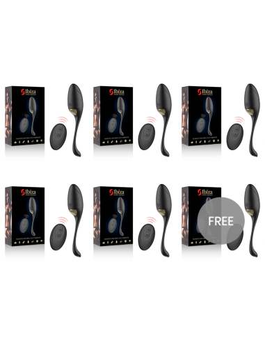 ECOPACK 6 UNITS - IBIZA REMOTE CONTROL EGG VIBRATOR