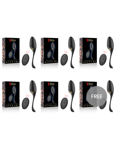 ECOPACK 6 UNITS - IBIZA REMOTE CONTROL EGG VIBRATOR