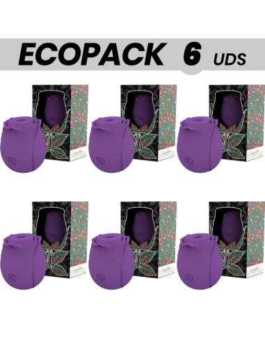 ECOPACK 6 VIENETAI - MIA ROSE KLITORIO SUCTION WAVES RIBOTAS LEIDIMAS - VIOLETINĖ