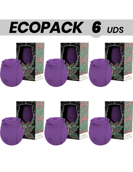 ECOPACK 6 VIENETAI - MIA ROSE KLITORIO SUCTION WAVES RIBOTAS LEIDIMAS - VIOLETINĖ
