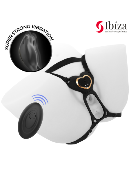 IBIZA - HEART PANTY COUPLE VIBRATOR REMOTE CONTROL