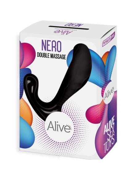 ALIVE - NERO dvigubas analinis ir prostatos masažuoklis