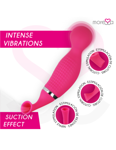 MORESSA - KIRK DUO SUCTION DAUGIAFUNKCIS MASAŽUOJAMASIS ĮKRAUNAMAS PREMIUM KLASĖS SILIKONIS