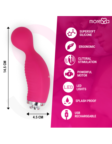 MORESSA - KIRK DUO SUCTION DAUGIAFUNKCIS MASAŽUOJAMASIS ĮKRAUNAMAS PREMIUM KLASĖS SILIKONIS