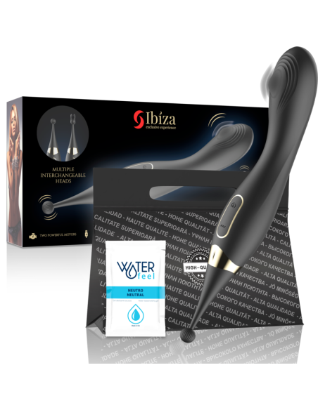 IBIZA - INTERCHANGEABLE CLITORAL STIMULATOR AND PULSATION G SPOT VIBRATOR