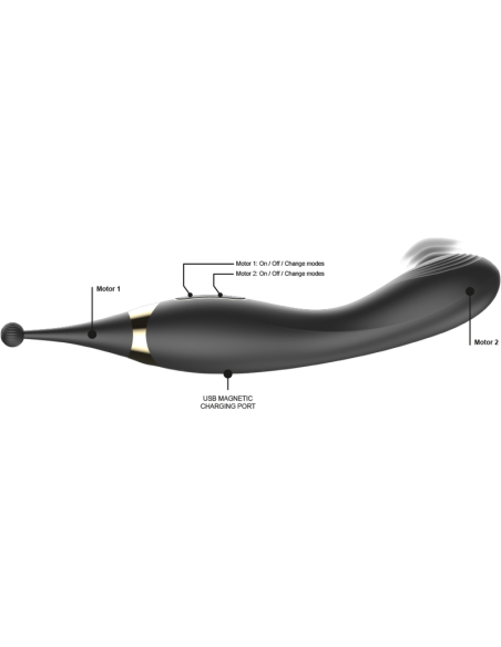 IBIZA - INTERCHANGEABLE CLITORAL STIMULATOR AND PULSATION G SPOT VIBRATOR