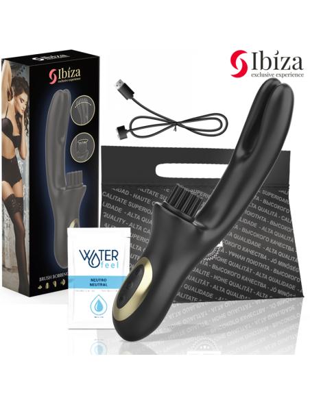 IBIZA - HI-TECH RABITT BRUSHING MULTI-CELL CLITORIAL AND DOUBLE WAVE VIBRATOR