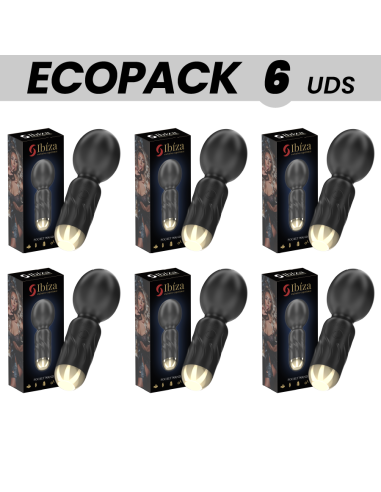 ECOPACKS 6 UNITS - IBIZA POCKET WAND VIBRATOR