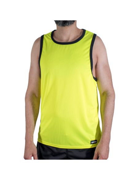 MACHO - CMV001 YELLOW GYM T-SHIRT S-M
