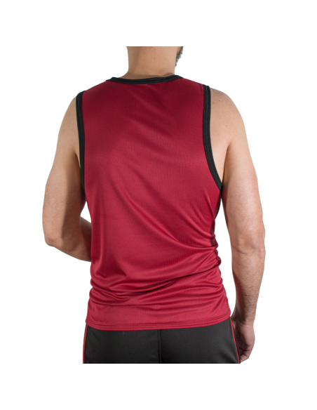MACHO - CMV003 MAROON GYM T-SHIRT S-M