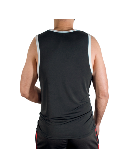 MACHO - CMV004 BLACK GYM T-SHIRT S-M