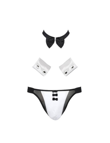 PASSION - 036 SLIP ALFROJO BLACK S-M