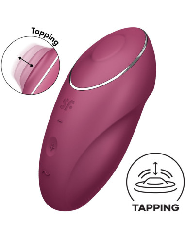 SATISFYER - TAP and CLIMAX 1 UŽDĖJAMAS VIBRATORIUS, RAUDONAS