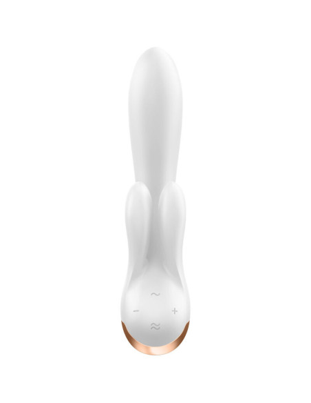 SATISFYER – dvigubo lankstumo vibratoriaus programėlė, balta