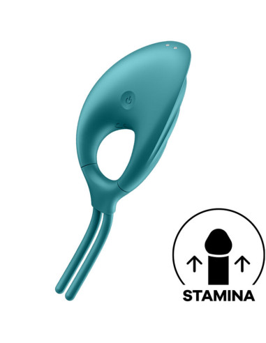 SATISFYER - SWORDSMAN RING VIBRATOR GREEN