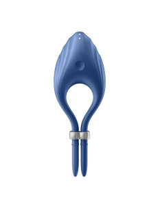 SATISFYER - DUELIST ŽIEDO VIBRATORIUS MĖLYNAS 2