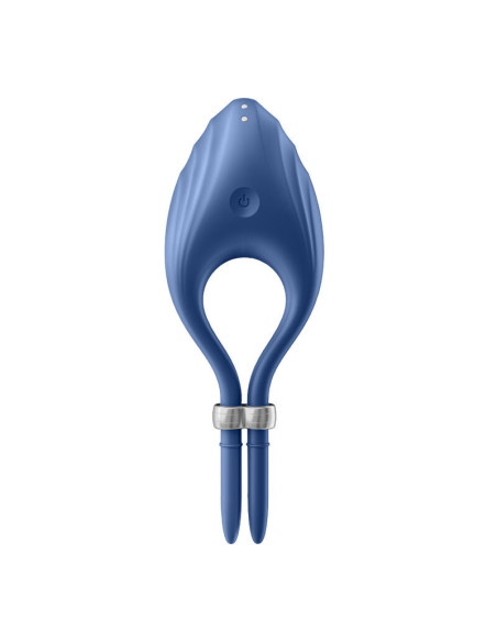 SATISFYER - DUELIST ŽIEDO VIBRATORIUS MĖLYNAS