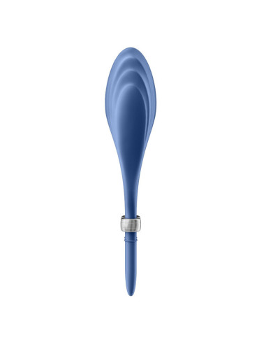 SATISFYER - DUELIST ŽIEDO VIBRATORIUS MĖLYNAS