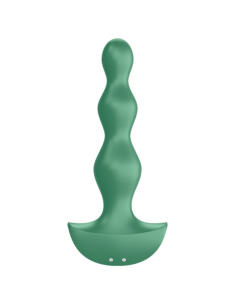 SATISFYER - LOLLI VIBRATORIUS ŽALIAS KIŠTUKAS SU 2 KIHČIAIS