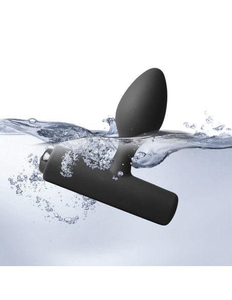 ROCKS-OFF - NOVA SOLARIS RECHARGEABLE SLIM and POWERFUL ANAL PLUG 16 FUNCTION BLACK