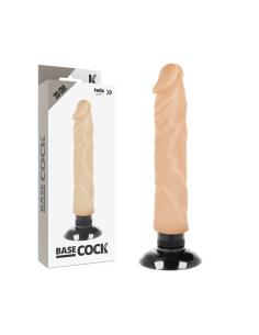 BASECOCK - REALISTINIS VIBRATORIUS 2-1 ODOS 20 CM -O- 4 CM