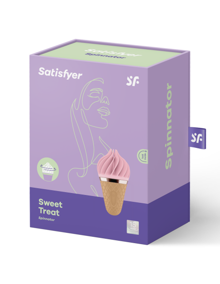 SATISFYER - SALDUS GARDĖSIS SPINNATOR RUDAS IR ROŽINIS