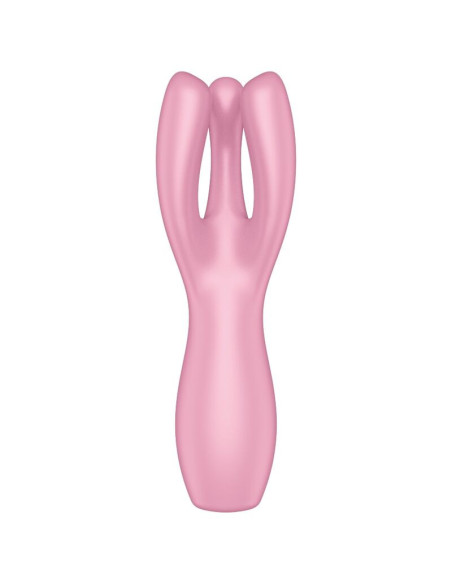 SATISFYER - TRIJŲ VIBRATORIUS ROŽINIS