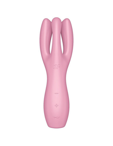 SATISFYER - TRIJŲ VIBRATORIUS ROŽINIS