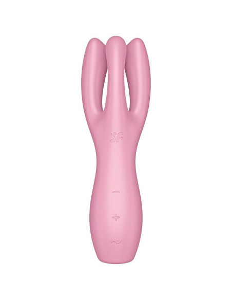 SATISFYER - TRIJŲ VIBRATORIUS ROŽINIS