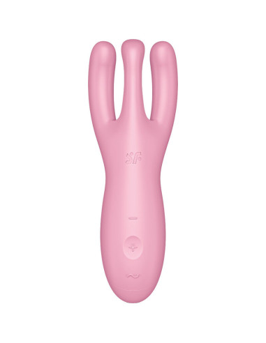 SATISFYER – TRIJŲ VIBRAVIMŲ PROGRAMĖLĖ, ROŽINIS