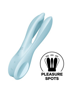 SATISFYER - THREESOME 1 VIBRATOR BLUE 2