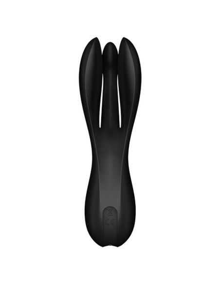 SATISFYER - TRIJŲ VIBRATORIUS 2 JUODAS