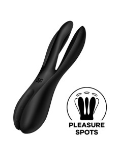 SATISFYER - TRIJŲ VIBRATORIUS 2 JUODAS 2