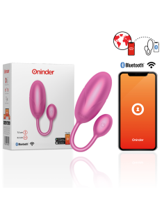 ONINDER - TOKIJO VIBRUOJAMAS KIAUŠINIS ROŽINIS 7,5 X 3,2 CM NEMOKAMA PROGRAMĖLĖ
