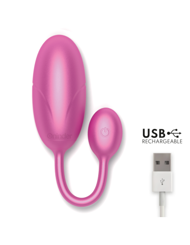 ONINDER - TOKIJO VIBRUOJAMAS KIAUŠINIS ROŽINIS 7,5 X 3,2 CM NEMOKAMA PROGRAMĖLĖ