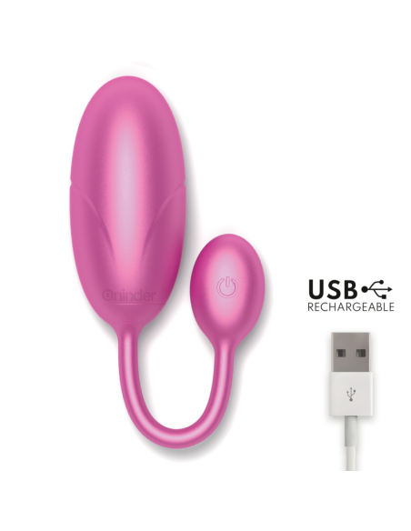 ONINDER - TOKIJO VIBRUOJAMAS KIAUŠINIS ROŽINIS 7,5 X 3,2 CM NEMOKAMA PROGRAMĖLĖ