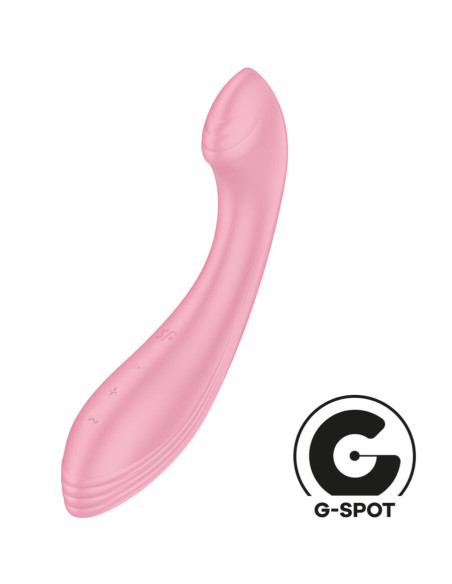 SATISFYER - G-FORCE VIBRATORIUS G-SPOT STIMULIATORIUS, ROŽINIS