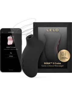 LELO - SONA 3 CRUISE SONIC KLITORIO MASAŽUOKLIS, JUODAS