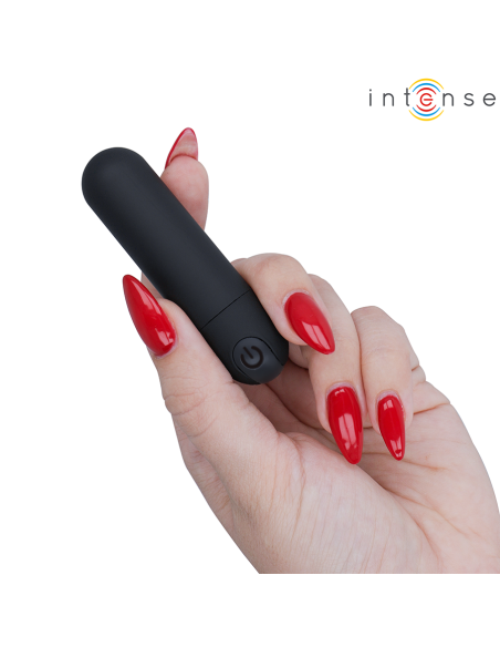INTENSE - KAREN MINI ĮKROVIMAS VIBRUOJANČIA KULKA JUODA
