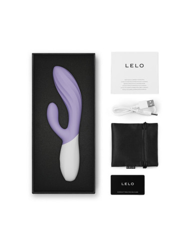 LELO - INA TWIST DOUBLE VIBRATOR RABBIT FOR G-SPOT AND CLITORIS LAVENDER