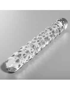 NEBULA SERIES BY IBIZA - MODEL 15 DILDO BOROSILICATE GLASS CLEAR 18.5 CM -O- 3 CM 2