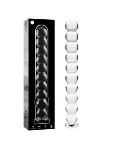 NEBULA SERIES BY IBIZA - MODEL 22 DILDO BOROSILICATE GLASS CLEAR 21.5 CM -O- 2.5 CM