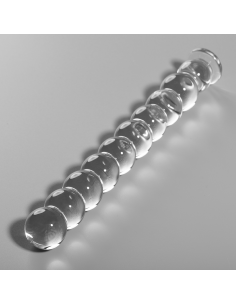 NEBULA SERIES BY IBIZA - MODEL 22 DILDO BOROSILICATE GLASS CLEAR 21.5 CM -O- 2.5 CM 2