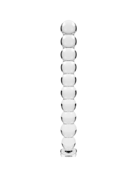 NEBULA SERIES BY IBIZA - MODEL 22 DILDO BOROSILICATE GLASS CLEAR 21.5 CM -O- 2.5 CM