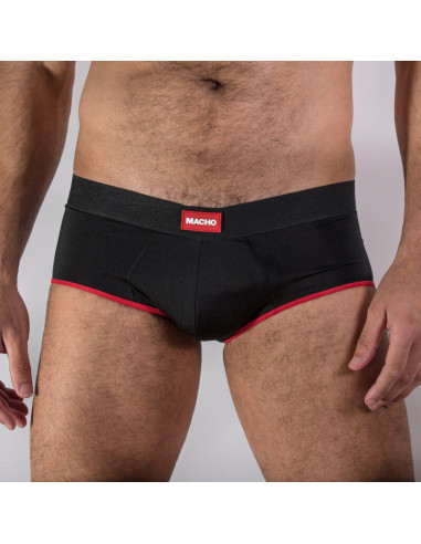 MACHO - MS24R BRIEF UNDERPANTS DARK RED XL