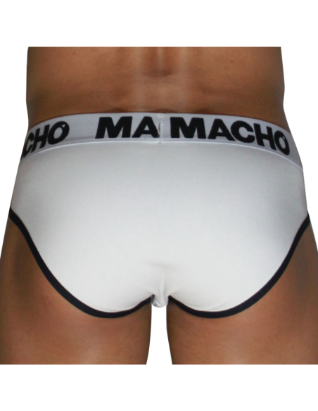 MACHO - MCH006 CLASSIC SLIP WHITE BLACK S
