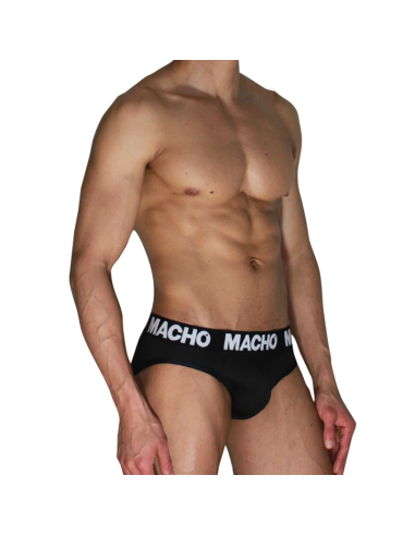 MACHO - MCH007 CLASSIC SLIP BLACK BLACK S