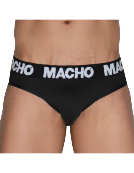 MACHO - MCH007 CLASSIC SLIP BLACK BLACK S