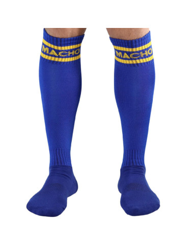 MACHO - LONG SOCKS ONE SIZE BLUE